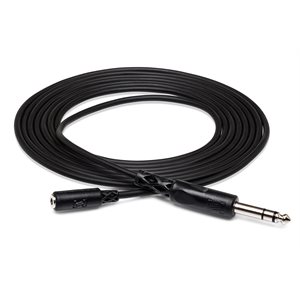 HOSA - MHE325 - 3.5mm TRS Female to 1 / 4-inch TRS Male Extension Cable - 25ft