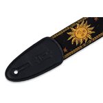 LEVY'S - MPJG-SUN-BLK - Woven GUITAR STRAP - BLACK