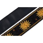 LEVY'S - MPJG-SUN-BLK - Woven GUITAR STRAP - BLACK