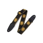 LEVY'S - MPJG-SUN-BLK - Woven GUITAR STRAP - BLACK