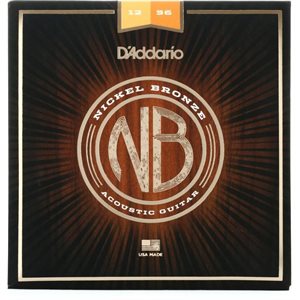 D'ADDARIO - NB1256 - acoustic guitar strings - Nickel Bronze - Light Top / Medium Bottom Set - 12-56