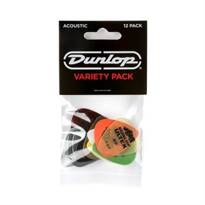 DUNLOP - PVP112 - ACOUSTIC PICK VARIETY PACK - 12 pack