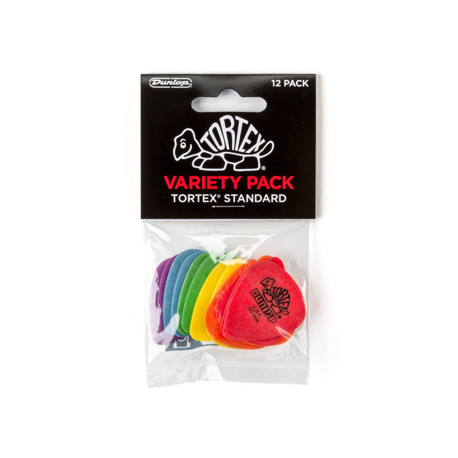 DUNLOP - PVP418 - TORTEX® STANDARD PICK VARIETY PACK - 12 PACK