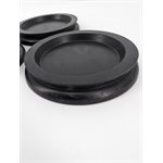 PCC / LR - Hard rubber ROLLER CUPS - 3 pack - black