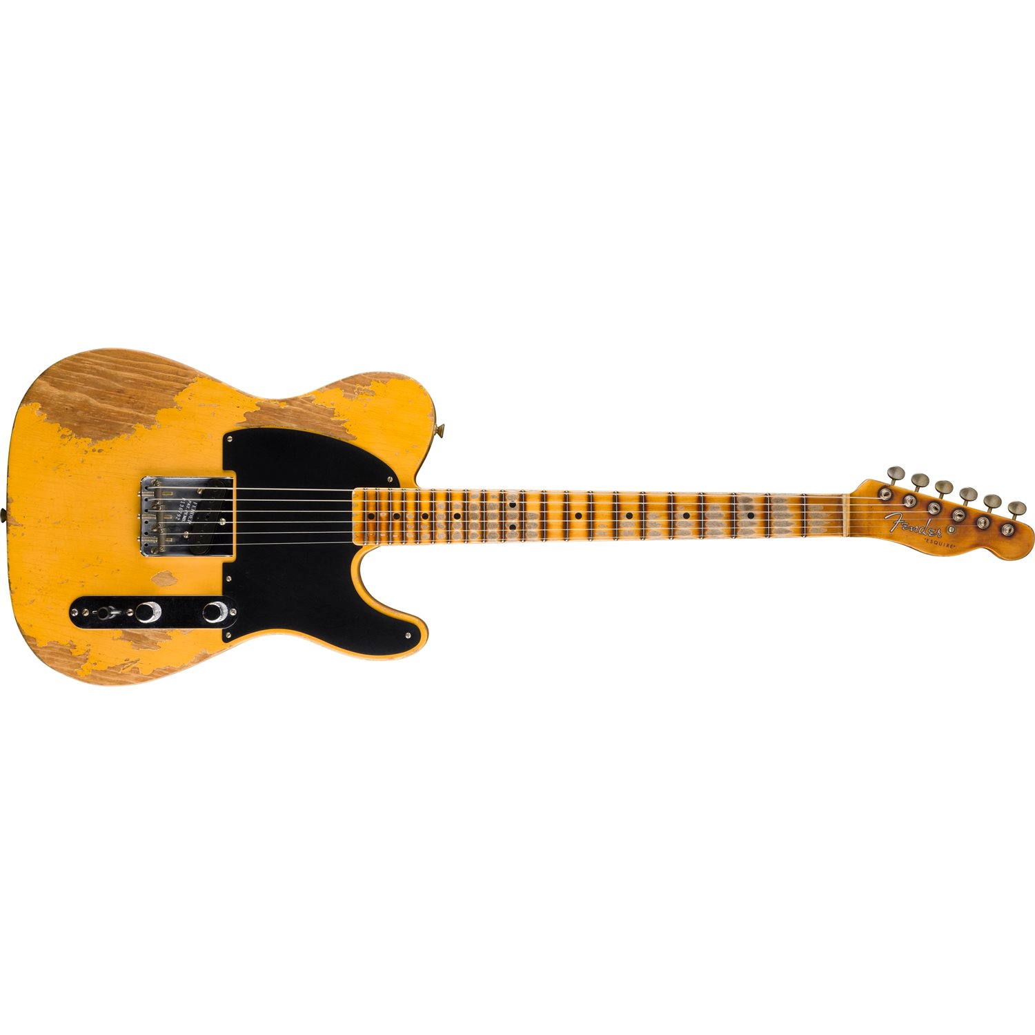 FENDER - Limited Edition '50s "Cocked Wah" Pine Esquire® Super Heavy Relic®, 1-Piece Maple Neck, Aged Nocaster® - Blonde