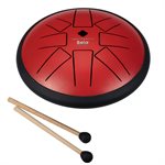 SELA PERCUSSION - SE362 - TAMBOUR À LANGUETTE MÉTALLIQUE 6“ F Minor Pentatonic - Rouge