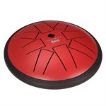 SELA PERCUSSION - SE362 - TAMBOUR À LANGUETTE MÉTALLIQUE 6“ F Minor Pentatonic - Rouge