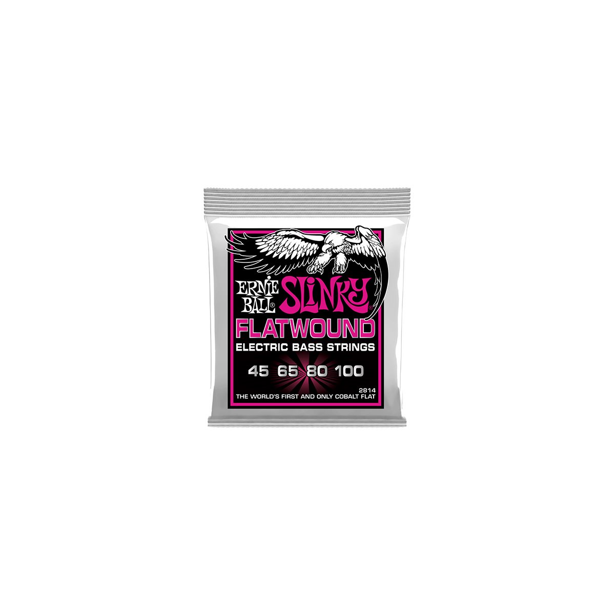 ERNIE BALL - BASS STRINGS - COBALT - FLATWOUND - 45-100