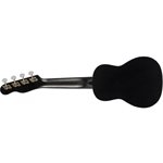 FENDER - Venice Soprano Ukulele - Walnut Fretboard - Black