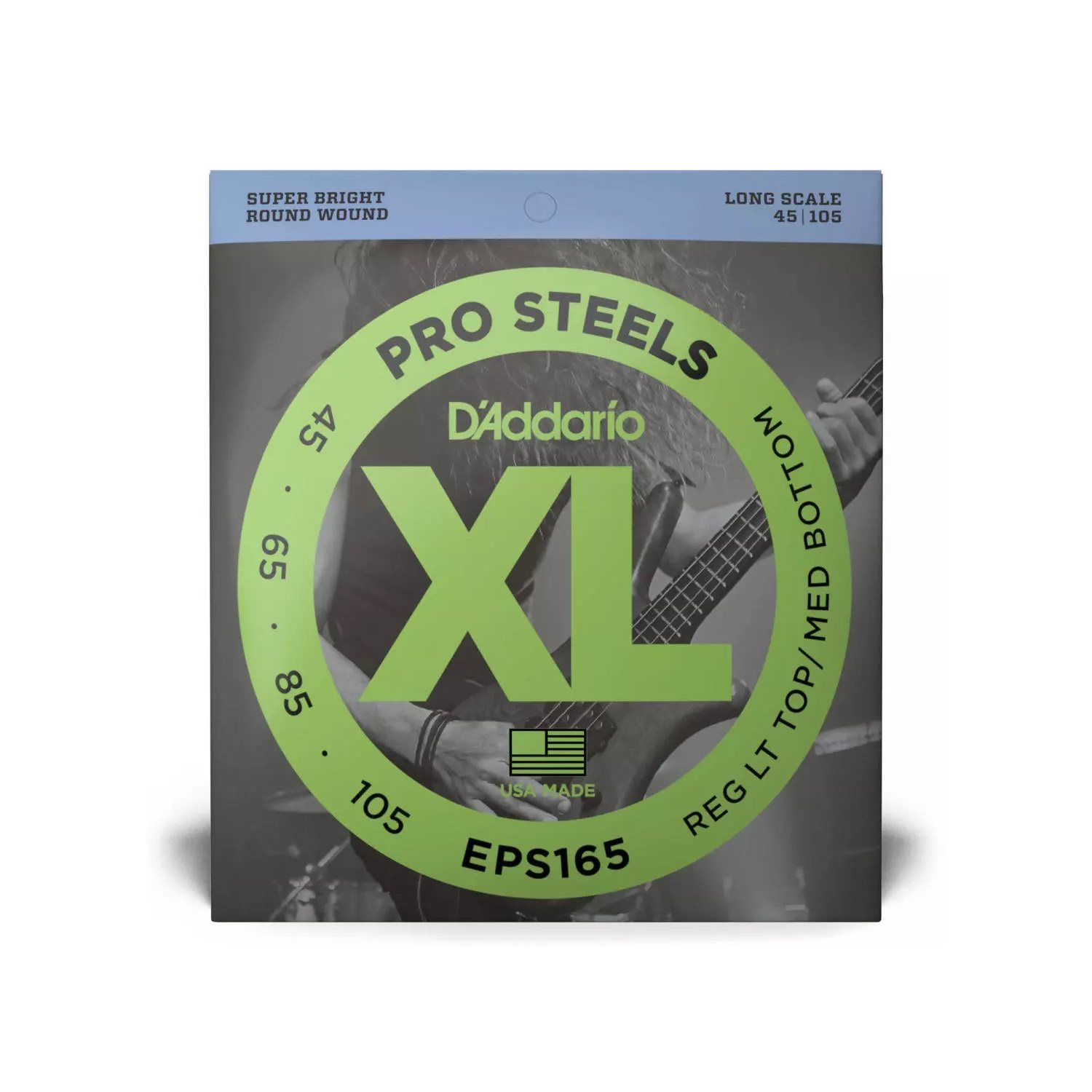 D'ADDARIO - EPS165 - electric bass strings - long scale - ProSteels - 45-105