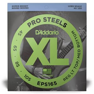 D'ADDARIO - EPS165 - electric bass strings - long scale - ProSteels - 45-105