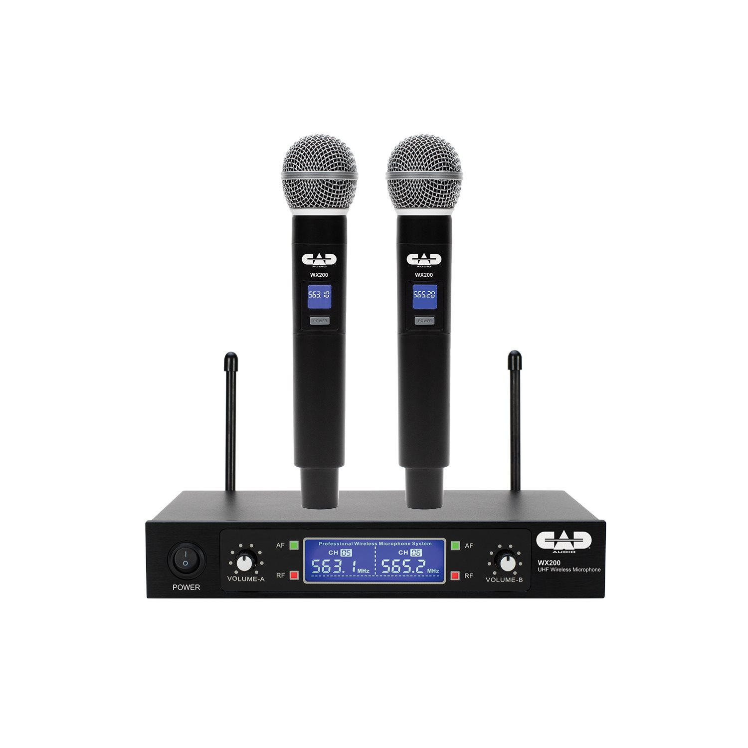 CAD - WX200 - UHF WIRELESS DUAL HANDHELD MICROPHONE SYSTEM