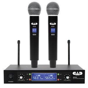 CAD - WX200 - UHF WIRELESS DUAL HANDHELD MICROPHONE SYSTEM