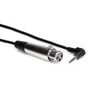 HOSA - XVM105F - Câble XLR femelle vers TRS 3,5 mm à angle droit – 1,5 m