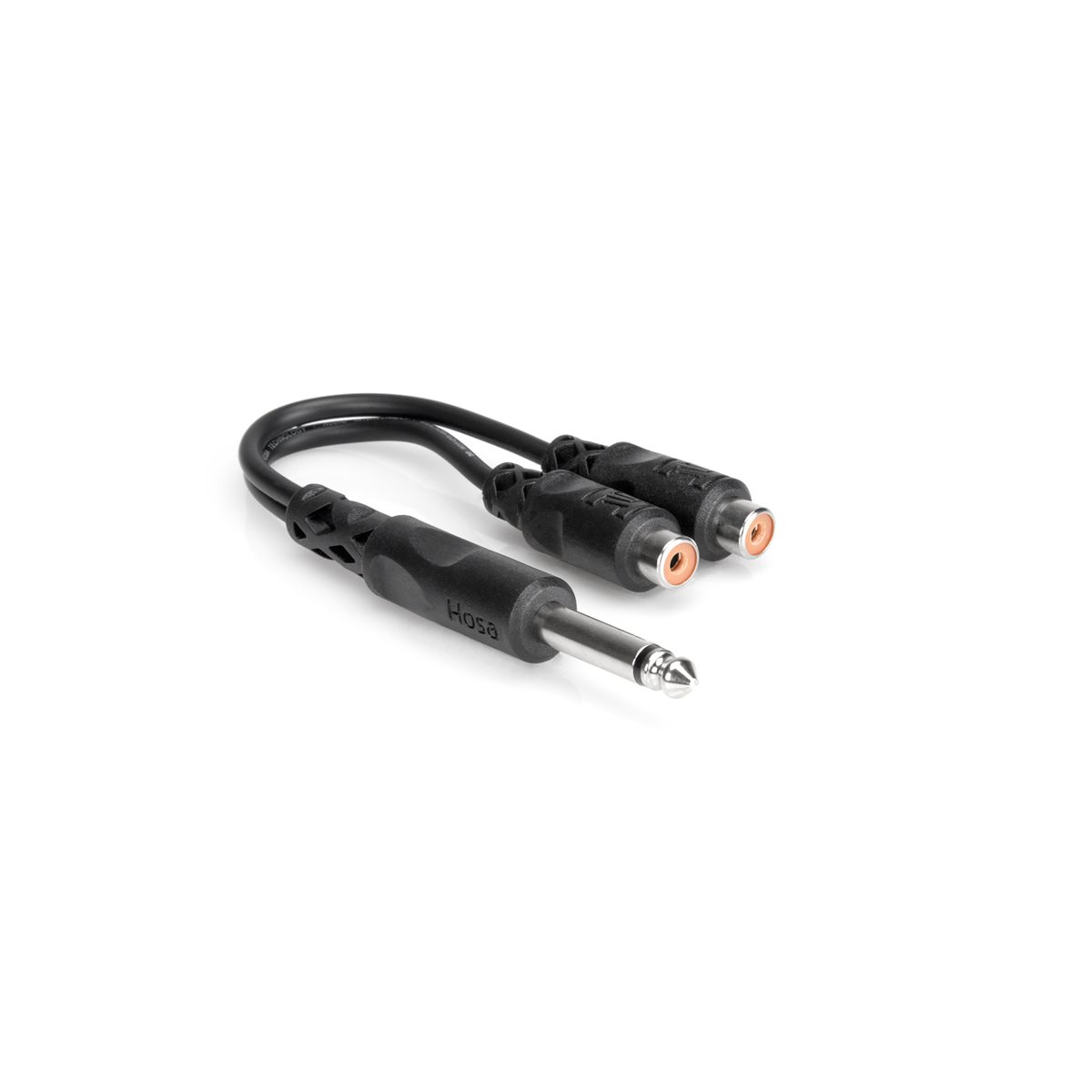 HOSA - YPR103 - Y Cable - 1 / 4-inch TS Male to Dual RCA Female