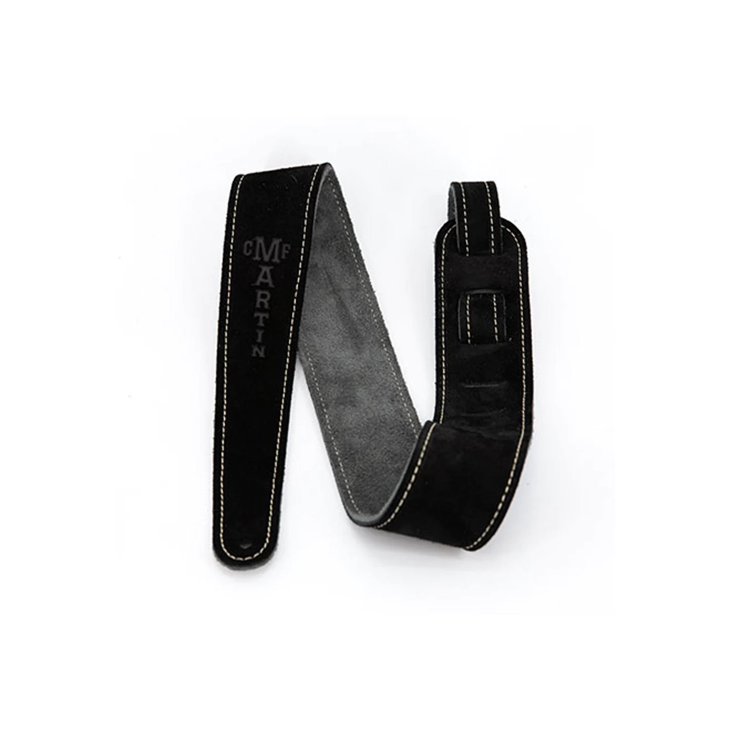 MARTIN - 18A0016 - MARTIN LOGO STRAP - BLACK SUEDE 