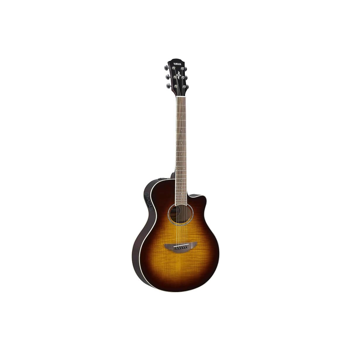 YAMAHA - APX600FM Guitare acoustique w / Cutaway - dégradé Brun Tabac (Brown Tobacco sunburst)