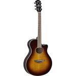 YAMAHA - APX600FM Guitare acoustique w / Cutaway - dégradé Brun Tabac (Brown Tobacco sunburst)