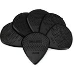 DUNLOP - 471P3S - NYLON MAX-GRIP JAZZ III GUITAR PICKS - BLACK - 6-PACK