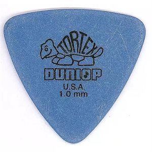 DUNLOP - 431P1.0 - MÉDIATOR de guitare Bleu 1.0MM TORTEX® TRIANGLE - ensemble de 6 pick