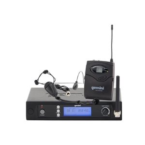 GEMINI - UHF-6100HL-R2 - Système de micro-casque sans fil monocanal