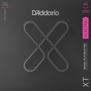 D'ADDARIO - XTB45100 - 4-String Electric Bass Guitar Strings - Nickel Plated - Long Scale - 45-100