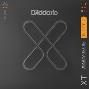 D'ADDARIO - XTB50105 - 4-String Electric Bass Guitar Strings - Nickel Plated - Long Scale - 50-105