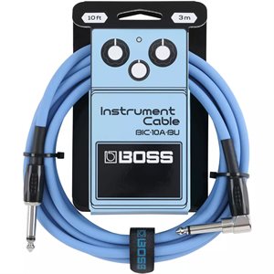 BOSS - BIC-10A-BK - Câble pour instrument - 10 pieds - bleu
