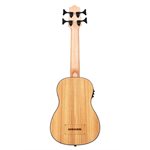 KALA - UBASS-ZEB-FS - U-Bass Zebrawood Acoustic-Electric Bass Guitar - Natural Satin