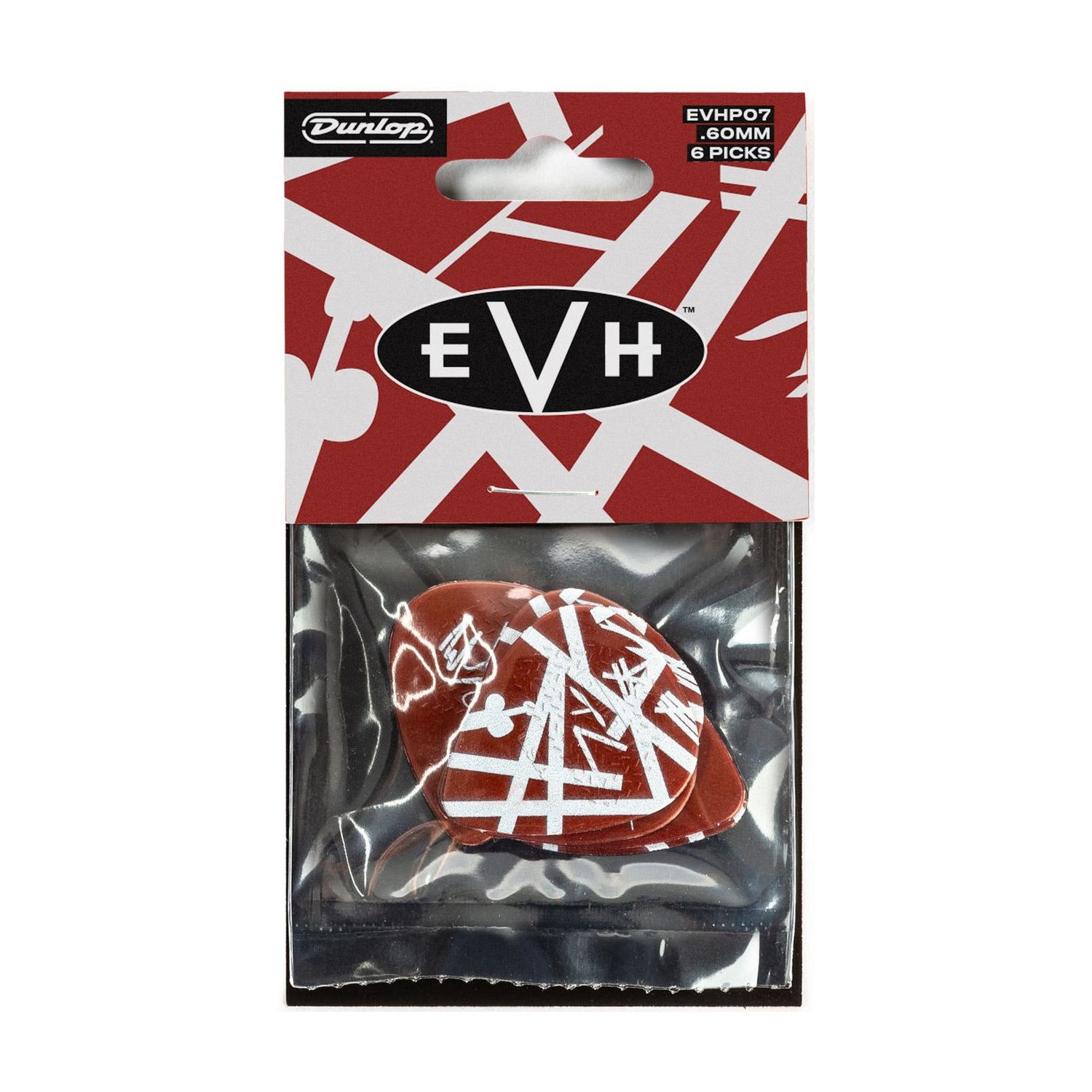 DUNLOP - EVHP07 - Eddie Van Halen Shark Guitar Max Grip .60mm - 6 Pack