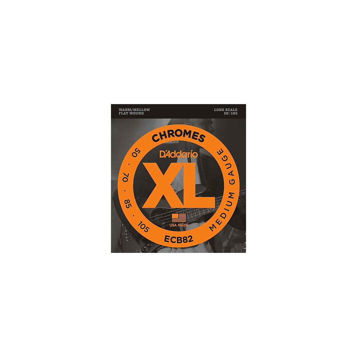 D'ADDARIO - ECB82 - cordes de basse - Flatwound - long scale - 50-105