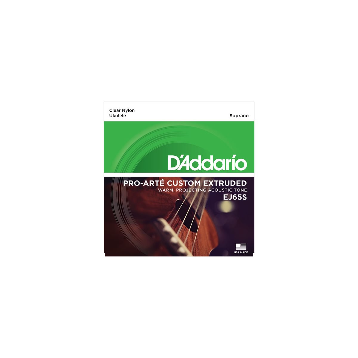 D'ADDARIO - EJ65S - Clear Nylon Soprano Ukulele Strings