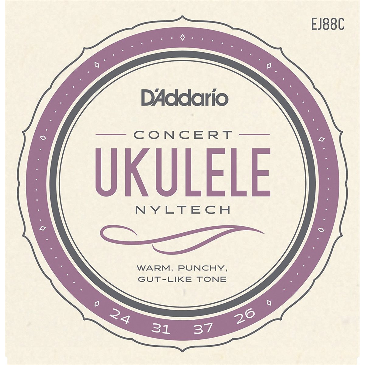 D'ADDARIO - EJ88C - ukulélés de concert cordes Nyltech