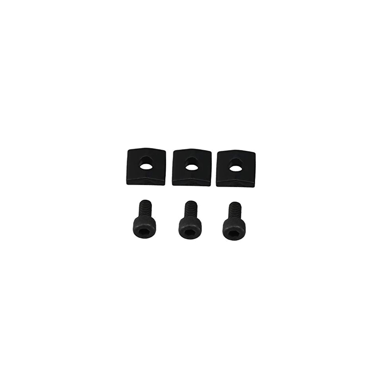 PROFILE - PLB001-BK - BLACK NUT BLOCKS WITH SCREWS, 3 SETS