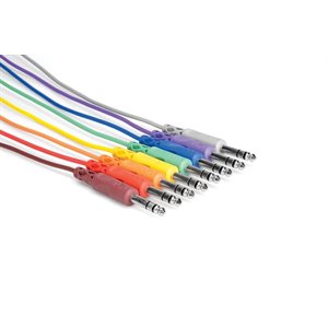 HOSA - CSS-830 - Balanced Patch Cables, 1 / 4 inch TRS to Same - 1ft