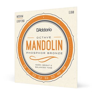 D'ADDARIO - EJ80 - Ensemble de cordes Mandoline Octave - Bronze Phosphoreux - 12-46