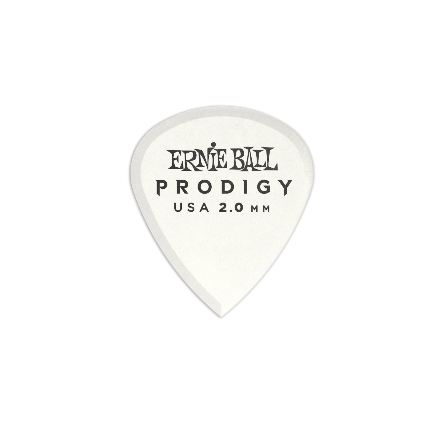 ERNIE BALL - 9203EB - Médiators Mini Prodigy blancs 2,0 mm - Paquet de 6