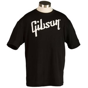 GIBSON - GTS-BLKXL - T-Shirt with White Logo - X-Large - black