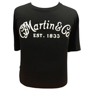 MARTIN - 18CM0109XL - T-shirt à logo classique, noir - XL