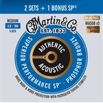 MARTIN - MA550PK3 - Authentic SP ACOUSTIC GUITAR STRINGS - Phosphor Bronze - 13-56 - 3 Pack