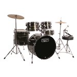 MAPEX - TORNADO ROCK DRUM SET - EBONY YELLOW GRAIN