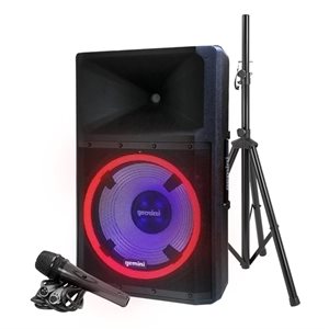 GEMINI - GSP-L2200PK - 2,200 watts 15-inch 2-Way Active Bluetooth® PA Speaker - Pack