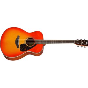 YAMAHA - FS820 - Small Body Acoustic Guitar w / Solid Spruce Top - Autumn Burst