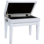 ROLAND - RPB-400WH - Piano Bench with Cushioned Seat w / storage compartment - satin white