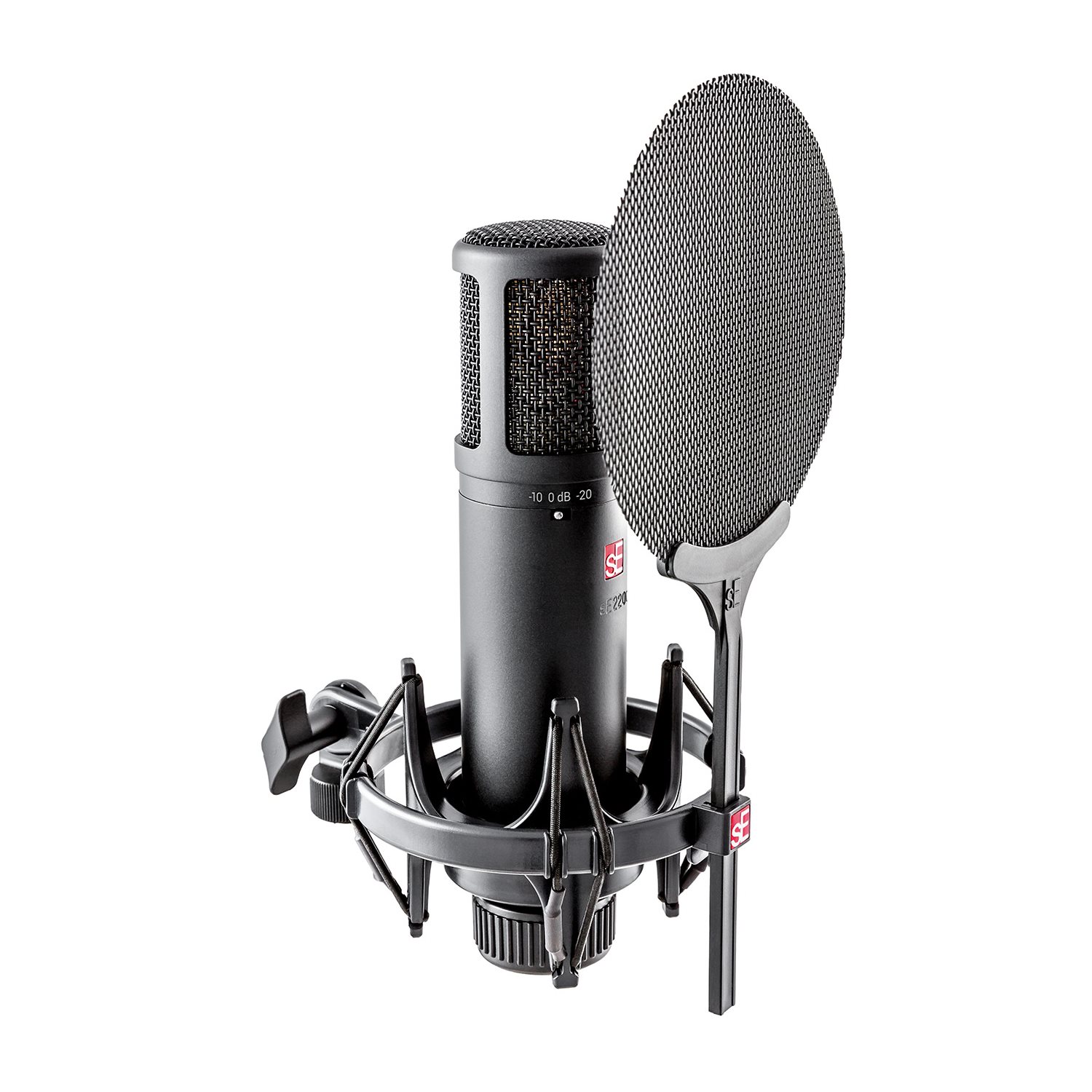 SE ELECTRONICS - se-se2200 - microphone condensateur à large diaphragme - avec shock mount / pop filter