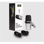 SHURE - MV7 - Podcast Microphone - silver