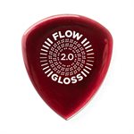 DUNLOP - 550P200 - Flow® Gloss Pick 2.0mm - Pack de 3