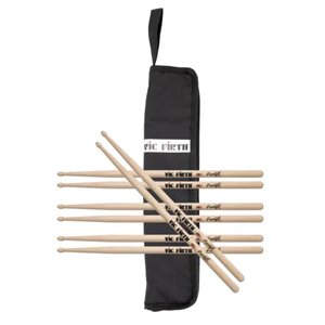 VIC FIRTH - American Concept, Freestyle 5B Drumsticks - 4 PACK - WITH BAG