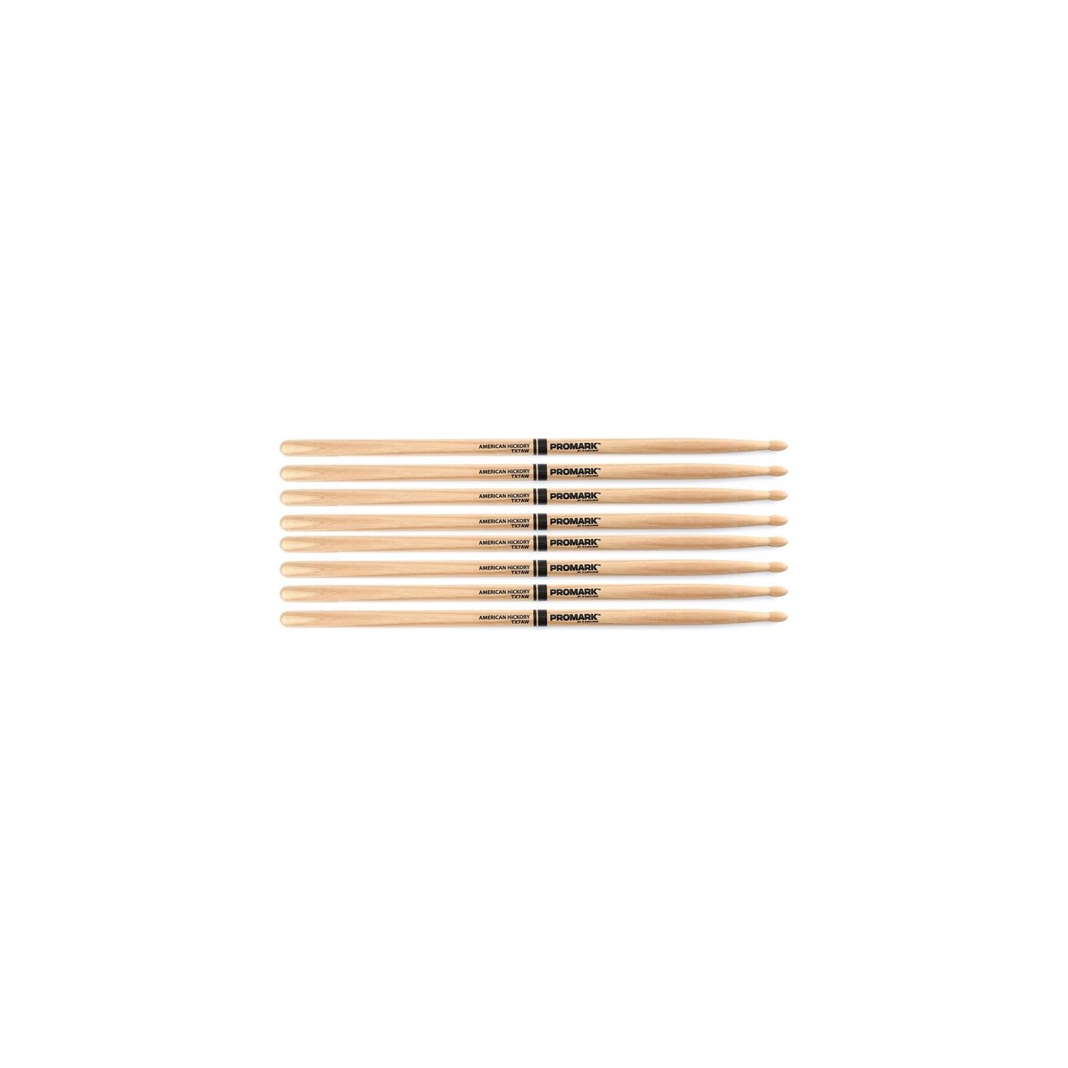 PROMARK - TX7AW-4P - FORWARD 7A Lacquered Hickory - 4 pack