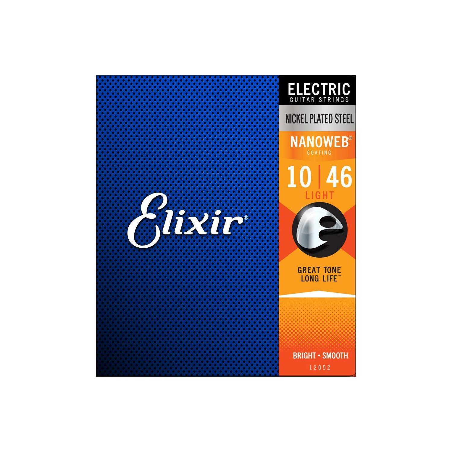 Elixir - 12052 - Electric Guitar Strings with Nanoweb Coating - 10-46